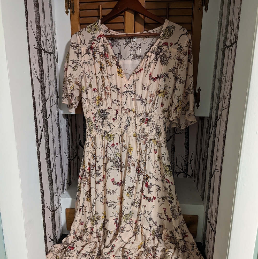 Light Pink Midi Dress